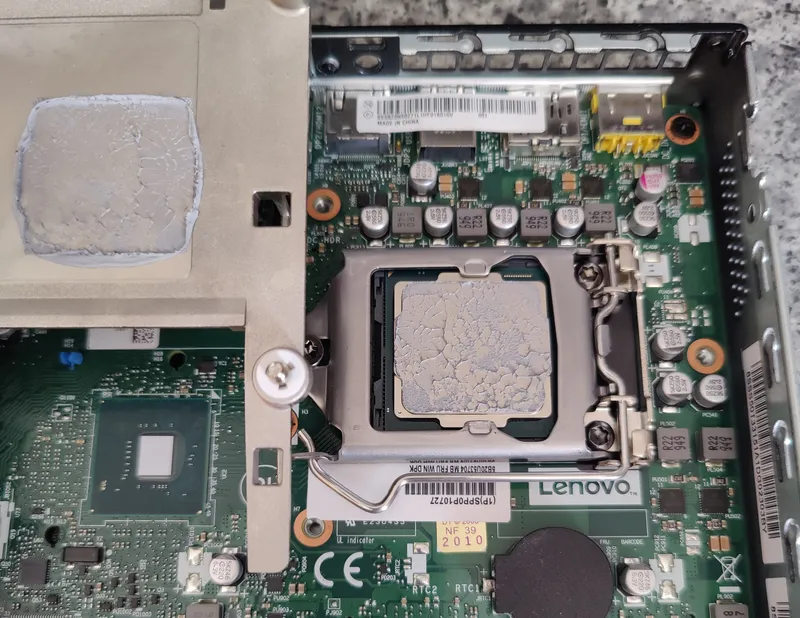 Old CPU in socket
