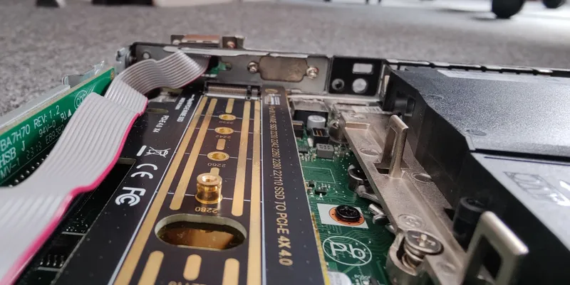 Reused the blank IO slots, and put screws through